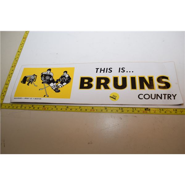 Vintage Boston Bruins NHL Bumper Sticker