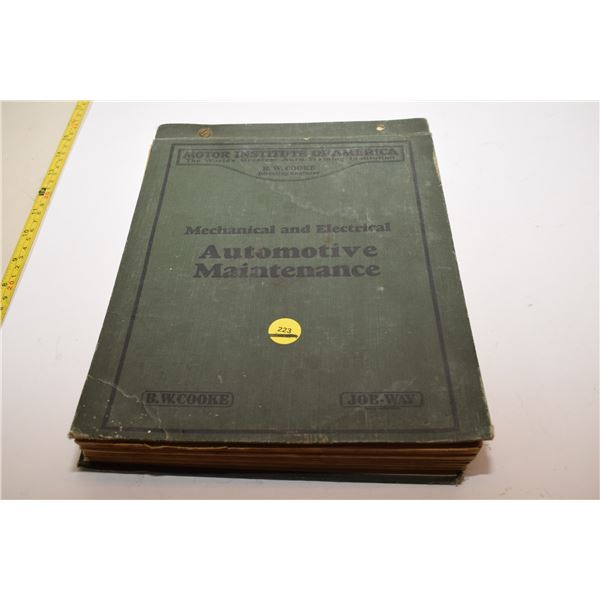 1931 Automotive Course