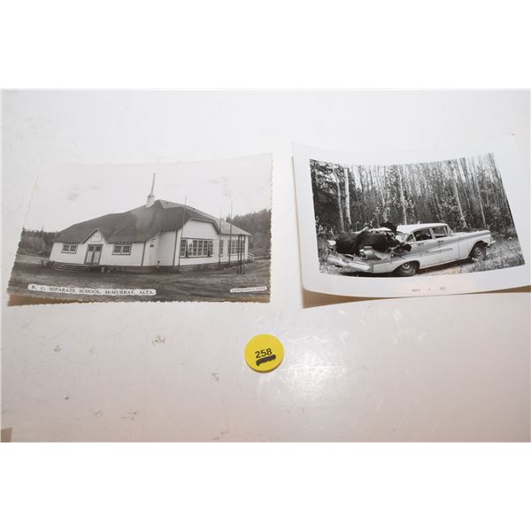 R.C. Separate School (McMurray, AB) & “Moose Hunt” - B&W Photos