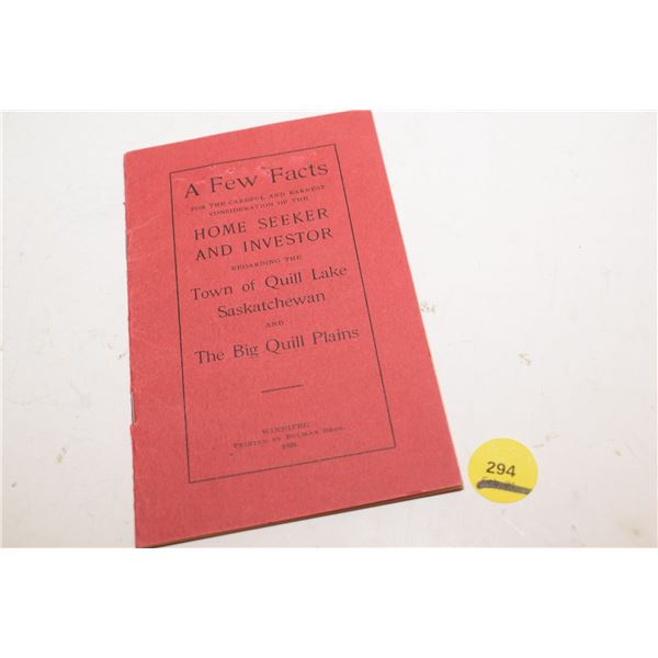 1906 Quill Lakes, SK Investor Book