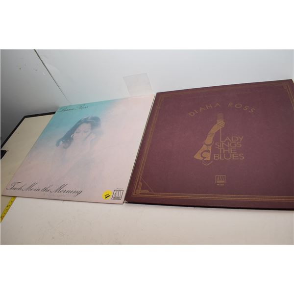 (2) Diana Ross Vinyl Records