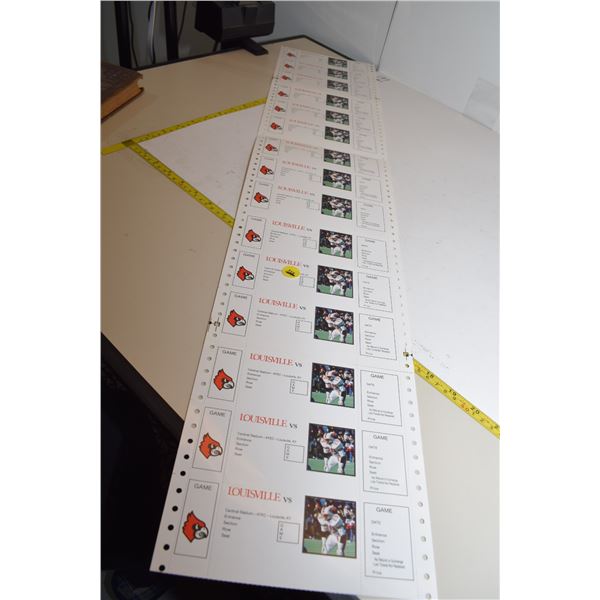 Replica/Blank (?) NCAA Louisville Cardinals Tickets