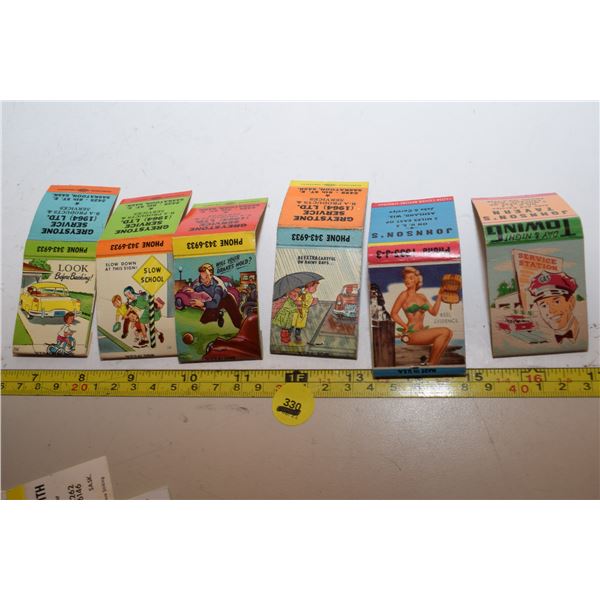 Vintage Cartoon Matchbook Covers