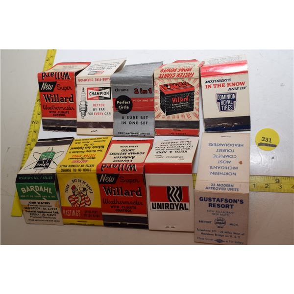 Automotive Matchbook Covers