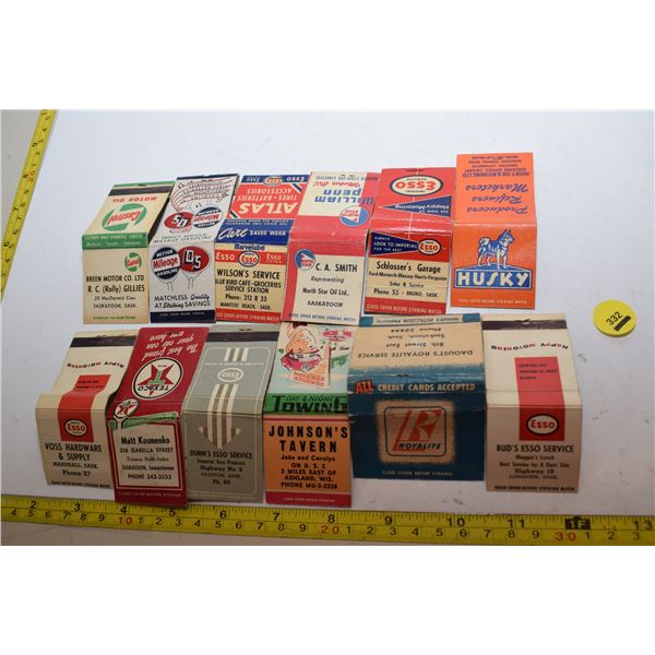 Gas & Oil Company Matchbook Covers