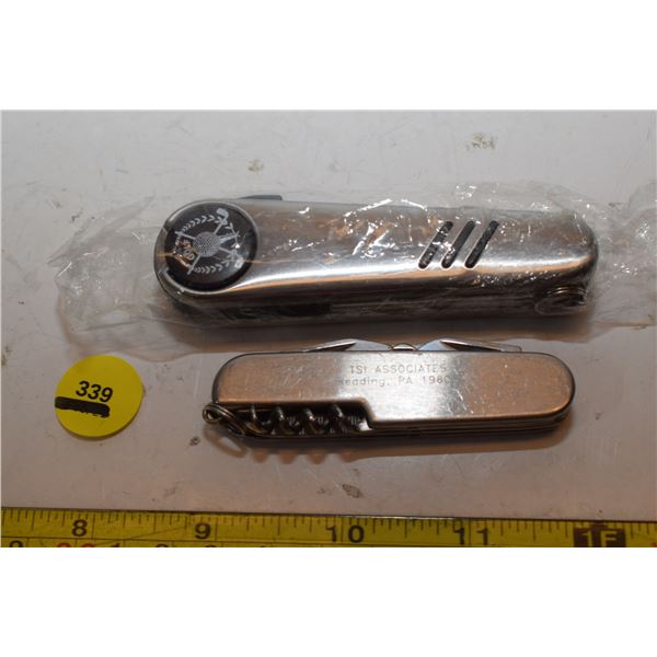 (2) Folding Knives