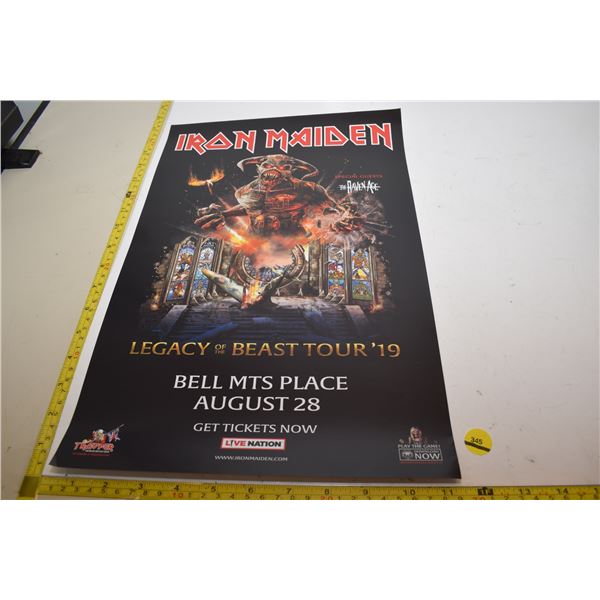 Iron Maiden Concert Poster