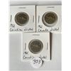Image 1 : 3 1961 Canadian Nickels