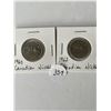 Image 1 : 2 Canadian Nickels 1960, 1962