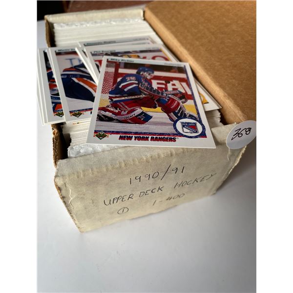 Complete set 1990/91 Upper Deck Hockey cards 1-400