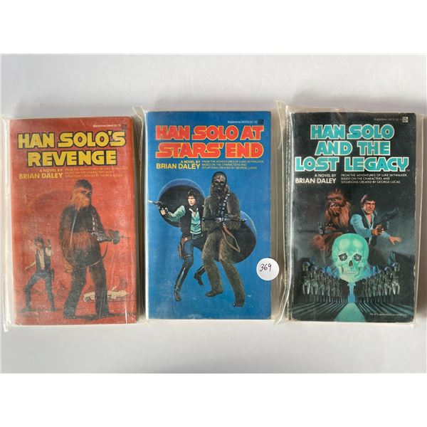 3 original paperback Star Wars Han Solo Trilogy of books 1980