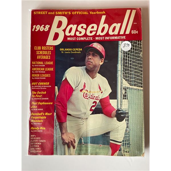 1968 Street & Smith’s Baseball Yearbook magazine