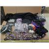 Image 1 : Lot of Halloween Costumes. (It Includes Long Flowing Wigs, Handgloves, Black Hooded Costume (Adult),