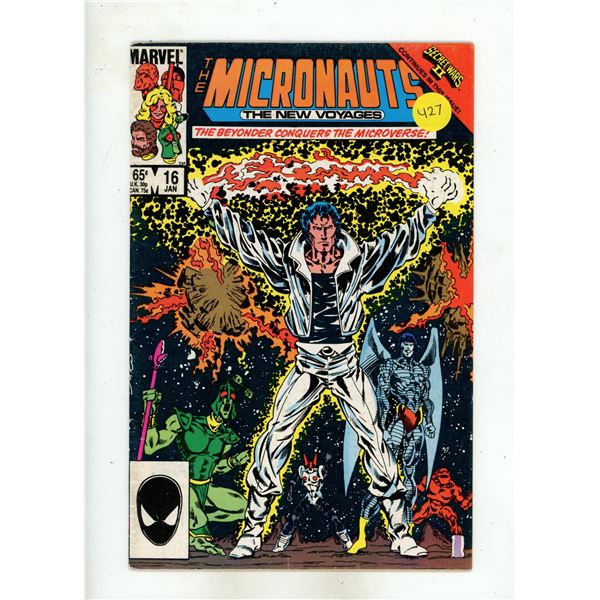 Marvel - 1986 Micronauts: The New Voyages Comic Book.