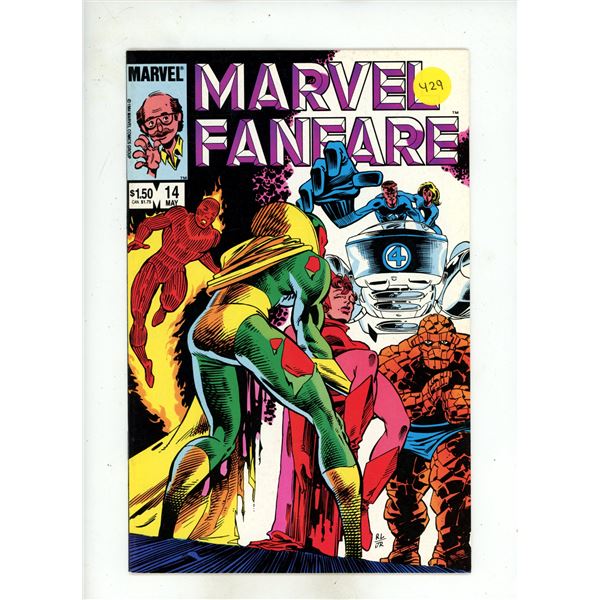 Marvel Fanfare #14 comic book, published in May 1984 by Marvel Comics Group.