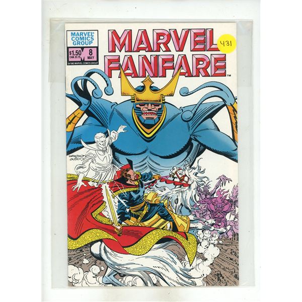Marvel Fanfare #8 from May 1983, featuring Doctor Strange on the cover with art by Carmine Infantino