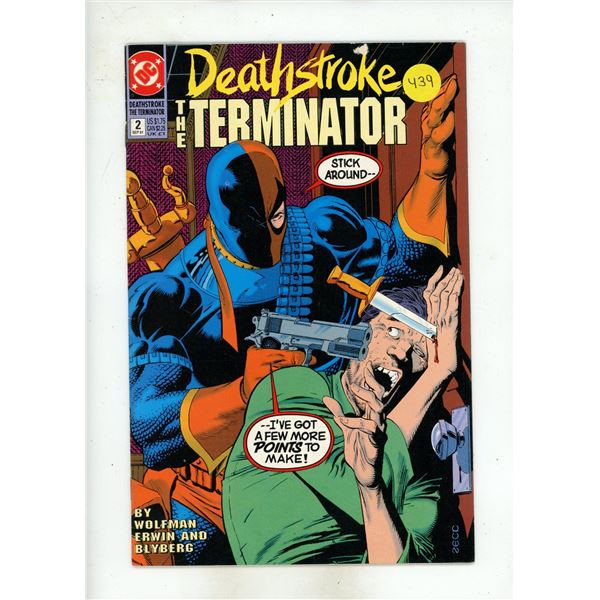 "Deathstroke the Terminator" Issue #2, published by DC Comics in September 1991.