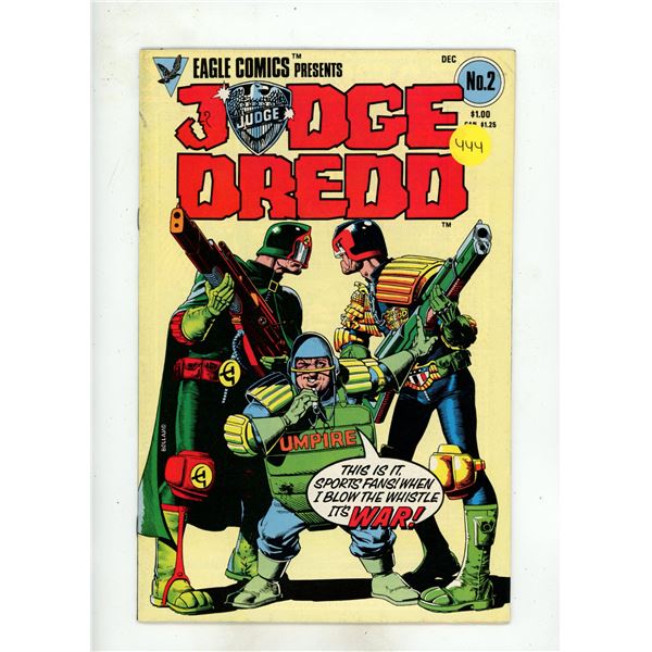Judge Dredd #2, a comic book published by Eagle Comics.