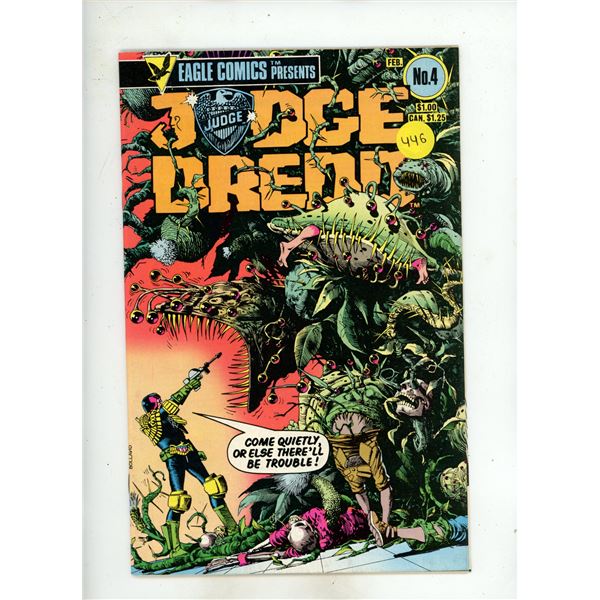 "Judge Dredd" published by Eagle Comics.