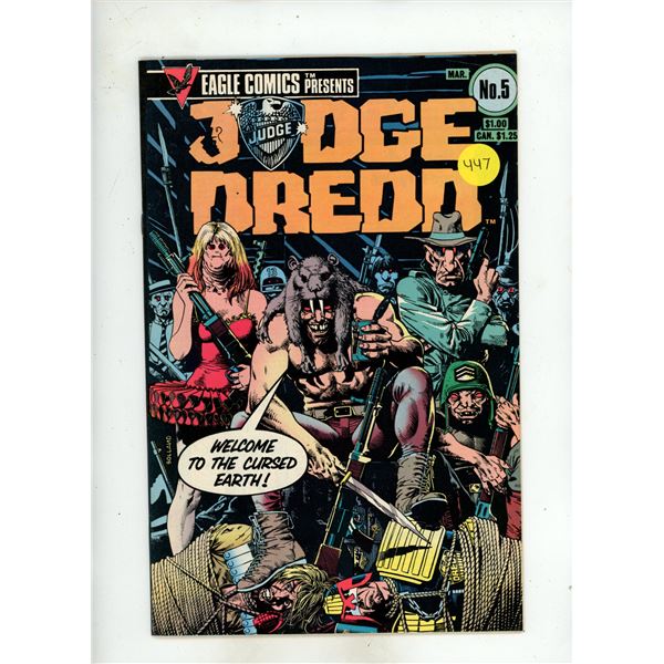 Judge Dredd #5, published by Eagle Comics in March 1984.