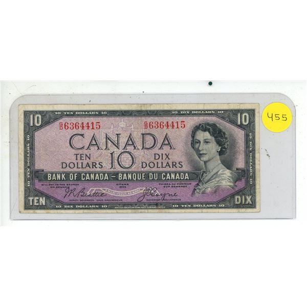 1954 Canada Ten Dollar.