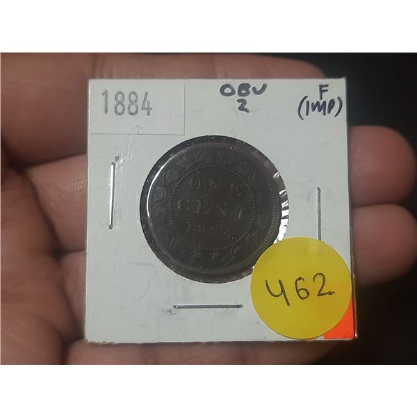 1884 Canada Large One Cent.
