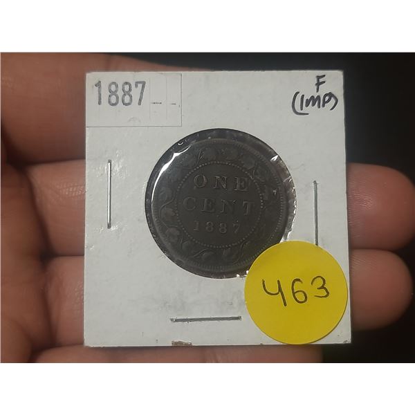 1887 Canada Large One Cent.