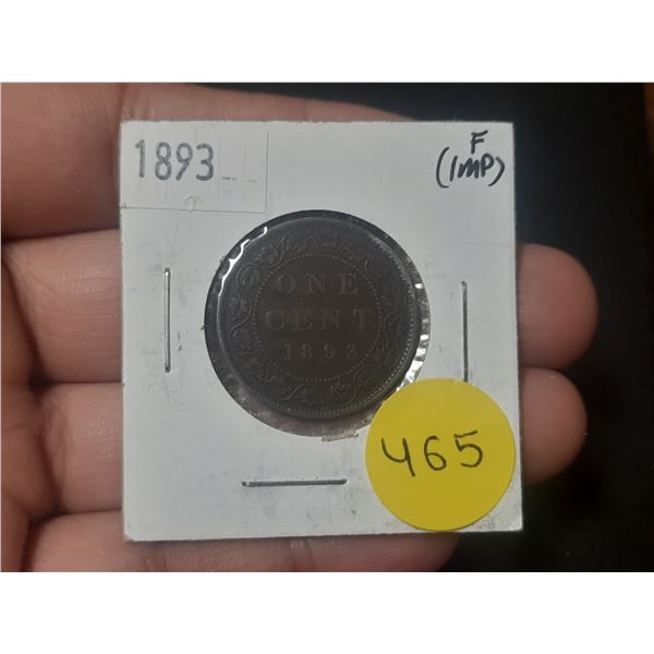1893 Canada Large One Cent.
