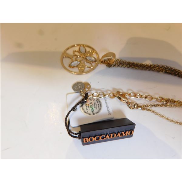 BOCADAMO TREE OF LIFE WITH SWAROVSKI CRYSTALS PENDANT AND NECKLACE