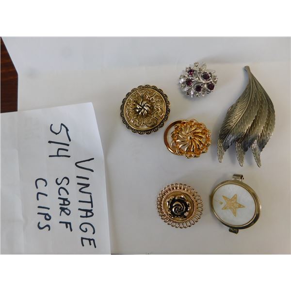VINTAGE SCARF CLIPS