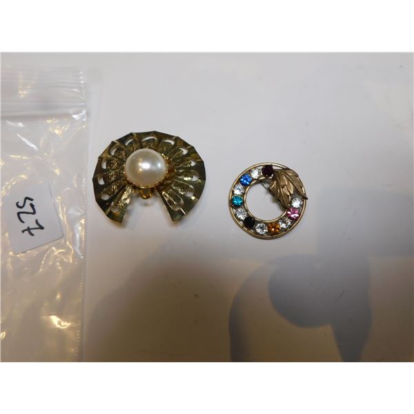 GOLD FILLED AND GOLD TONED BROACHS