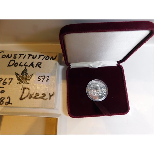 1982 CONSTITUTION NICKEL DOLLAR IN CASE