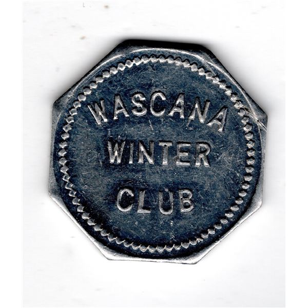 WASCANA WINTER CLUB ALUMINUM TRADE TOKEN