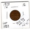 Image 1 : 1923 ONE CENT KEY DATE