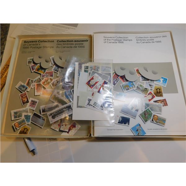 1986 SOUVENIR STAMP COLLECTION $19.39 FACE VALUE