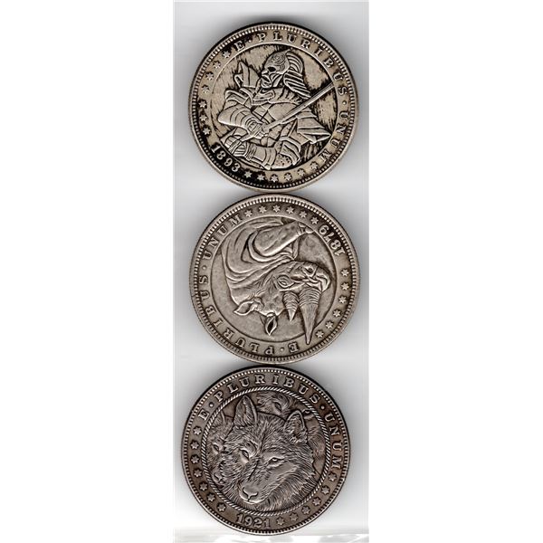 NOVELTY REAPER, HORN AND WOLF HOBO FANTASY DOLLARS