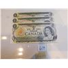 Image 1 : 3-CONSECUTIVE 1973 DOLLAR BILLS UNC