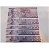 Image 1 : 5-1982 UNC 100 PESO BILLS