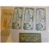 Image 1 : NOVELTY THREE DOLLAR BILLS AND DIEFENBAKER BILL