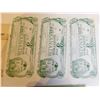 Image 2 : NOVELTY THREE DOLLAR BILLS AND DIEFENBAKER BILL