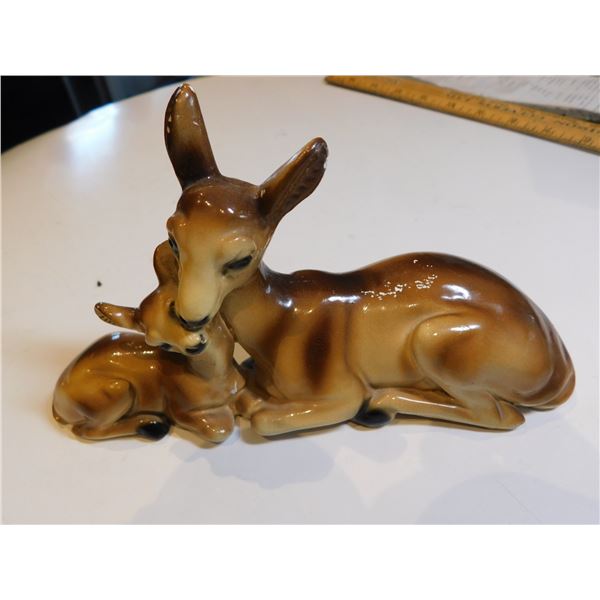 KERAMOS WEIN COMAPANY AUSTRIA DEER AND FAUN CHALKWARE