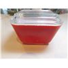 Image 2 : PYREX RED ONE POUND BUTTER DISH WITH LID