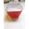 Image 4 : PYREX RED ONE POUND BUTTER DISH WITH LID