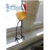 Image 4 : ART GLASS STORK ON METAL LEGS