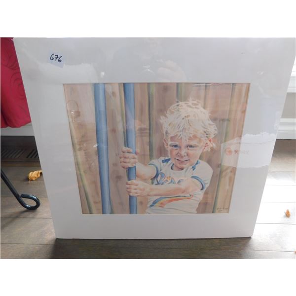 B G LINES ARTWORK, MATTED