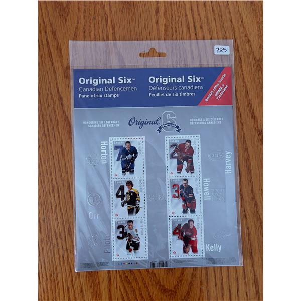 Original Six - Defencemen Stamp Collection