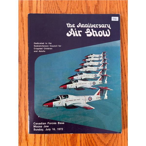 Vintage 1972 Moose Jaw Air Show Program