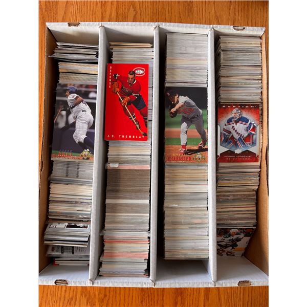 Large Box of Assorted Hockey Cards