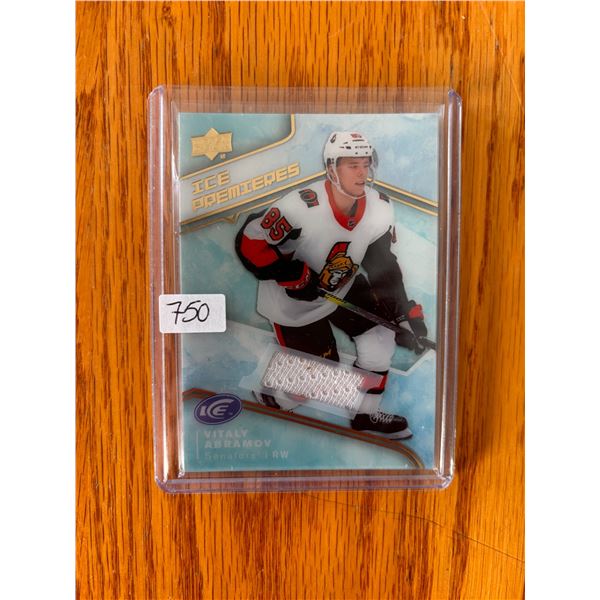 Vitaly Abramov - Rookie Jersey Card