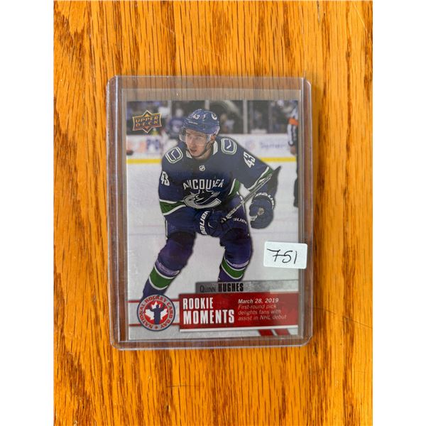 Quinn Hughes - Rookie Card